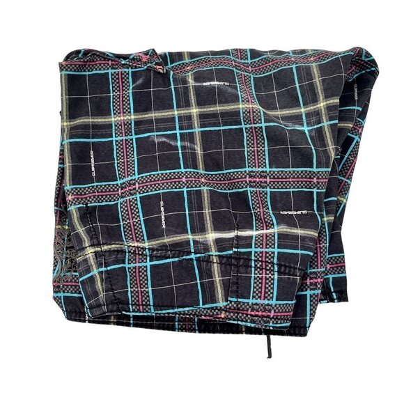 Quicksilver Shorts Mens 32 Black Neon Board Shorts Multi Pockets Summer … - Picture 8 of 8